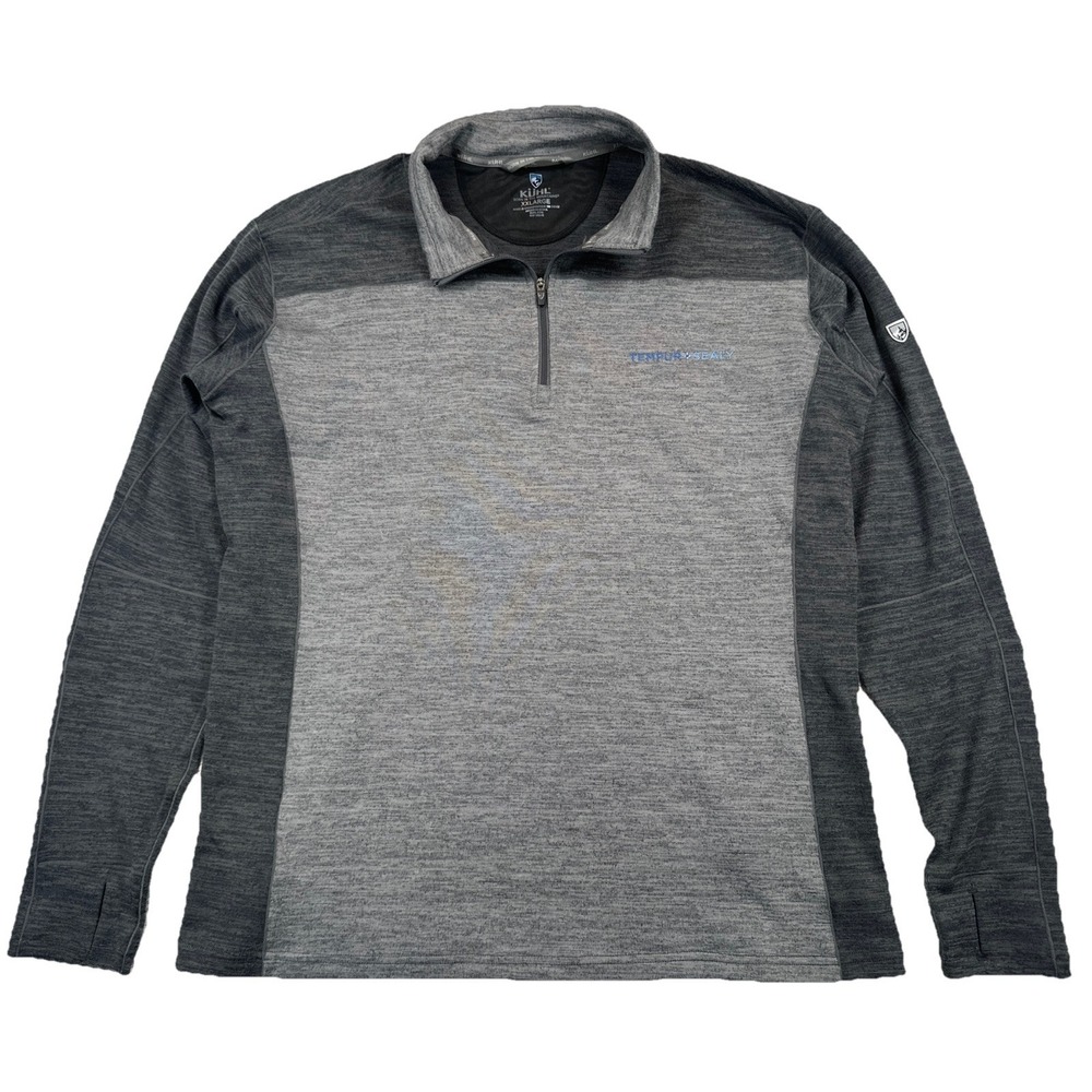Kuhl Ryzer 1/4 Zip Pullover Men's XXL Gray (Company Logo)